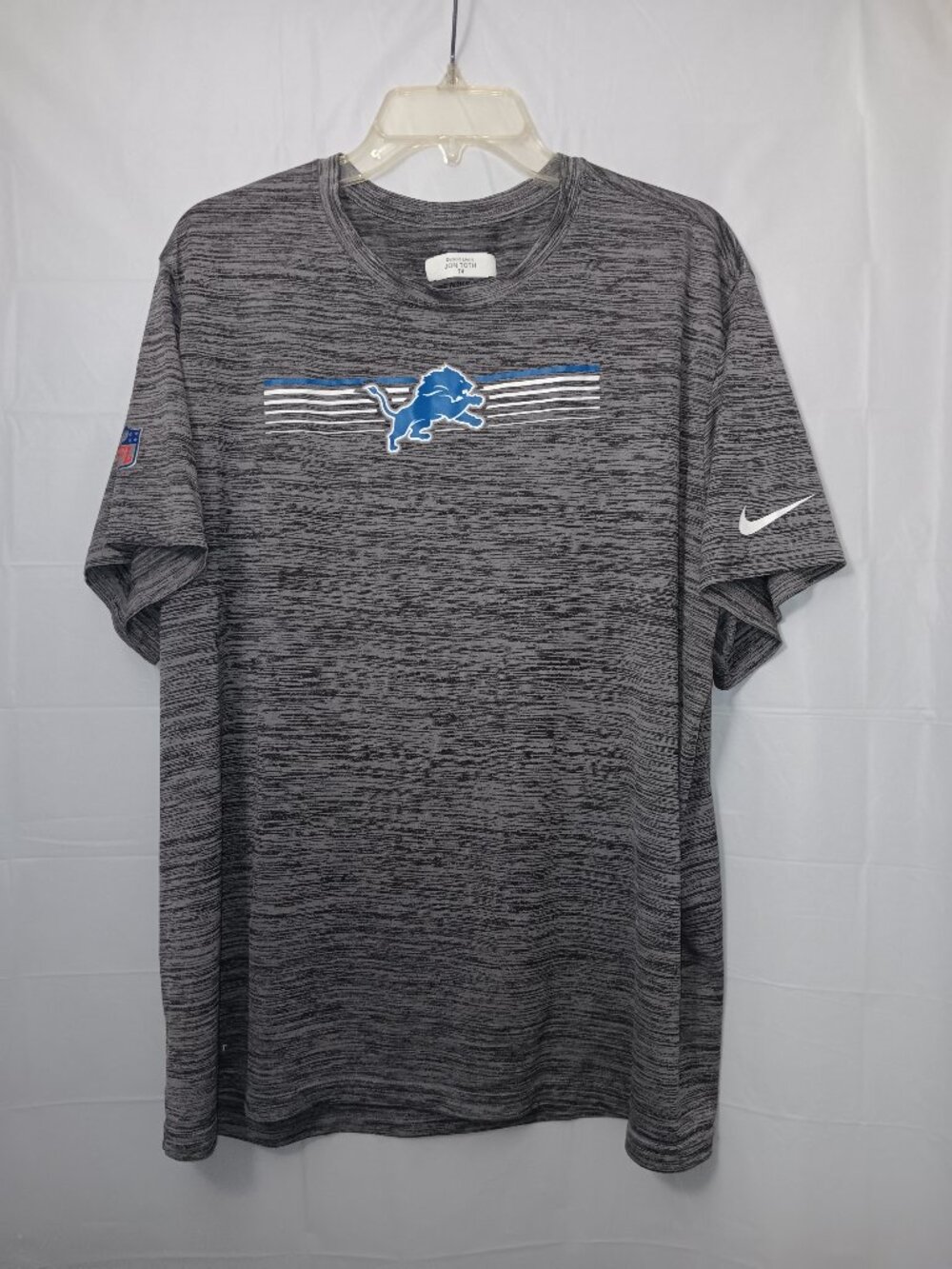 NIKE DRI-FIT NFL DETROIT LIONS JON TOTH #74 TEE